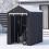 Heavy-Duty Portable Storage Shed, Dark Gray, 5x3x5 ft 7