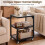 3-Tier Side Table with Glass Top and Steel Frame 7