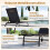 Outdoor Chaise Lounge Chairs, Set of 2, Adjustable Backrest 2