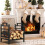 Metal Firewood Rack with Handles and Adjustable Feet 1