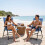 Set of 2 Folding Beach Chairs, High Backrest, 150 kg Capacity 1