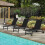 Outdoor Chaise Lounge Chairs, Set of 2, Adjustable Backrest 5