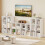 6-Cube White Wooden Bookcase with Anti-Tipping Kit 6