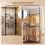 Adjustable Black Clothes Rack with 4 Hanging Rods, 43.3"-124" 6