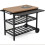 Outdoor Dining Cart with BBQ Grill and Folding Side Panel 2