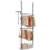 Adjustable Floor-to-Ceiling Clothes Rack, Black, 43.3"-124" 3