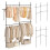 Adjustable Black Clothes Rack with 4 Hanging Rods, 43.3"-124" 5