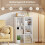 6-Cube White Wooden Bookcase with Anti-Tipping Kit 7