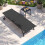 6-Position Outdoor Chaise Lounge Set with Wheels & Table 2