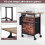 Mobile File Cabinet with Tabletop and Storage Shelf - Brown 4
