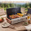 Folding Charcoal Grill, 2 Heights, 4-Sided Ventilation, Black 6