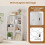 6-Cube White Wooden Bookcase with Anti-Tipping Kit 8