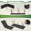 Folding Rattan-Look Beer Bench, Black, 182cm, Portable 6