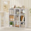 9-Cube White Wooden Bookshelf with Anti-Tipping Kit 4