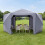 Folding Hexagonal Gazebo with Mosquito Nets and Curtains 7
