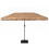 15 x 9 FT Double-Sided Patio Umbrella with Lights & Base 3