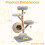 5-Tier Gray Wooden Cat Tree with Plush Perches & Jute Posts 1