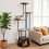 72-Inch Multi-Level Cat Condo with Top Perch, Rustic Brown 1