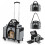 Foldable Pet Carrier with Wheels, Airline Approved, Grey 1