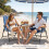 Set of 2 Folding Beach Chairs, High Backrest, 150 kg Capacity 2