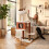 Brown Cat Tree Tower with Scratching Post & Groomer Brush 1