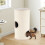 Beige Multi-Level Cat House with Sisal Scratching Pad 4