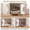 Cat Litter Box Enclosure with Shelf and Double Doors 1