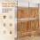 Adjustable Black Clothes Rack with 4 Hanging Rods, 43.3"-124" 3