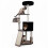 Black Cat Tree Tower with Condo and Scratching Posts 1