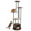 72-Inch Multi-Level Cat Condo with Top Perch, Rustic Brown 8