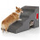 4-Step Grey Pet Stairs, 43 cm High, Washable Cover 1