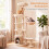 Large Beige Cat Tree Tower with Scratching Posts, 149 cm 1