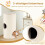 Beige Multi-Level Cat House with Sisal Scratching Pad 6