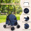 Pet Stroller for Small Dogs, Foldable with Canopy, Navy 1