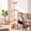Large Beige Cat Tree Tower with Scratching Posts, 149 cm 4