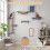 5-in-1 Cat Climbing Wall with Tree, House & Bridge - Grey 5