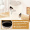 Beige Multi-Level Cat House with Sisal Scratching Pad 7