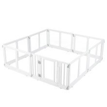 Clear Plastic Dog Playpen with Locking Door, 8 Panels