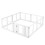 Clear Plastic Dog Playpen with Locking Door, 8 Panels 1