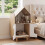 Cat Litter Box Enclosure with Shelf and Double Doors 8