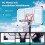 Adjustable Portable Basketball Hoop with Fillable Base 1