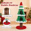 Christmas Cat Tree with Snow Decorations, 130cm Tall 8