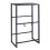3-Tier Metal Drink Crate Rack with Shelf and Hooks 1