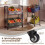 2-Tier Rolling Drink Crate Rack with Wheels, Black 1