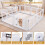 Clear Plastic Dog Playpen with Locking Door, 8 Panels 2