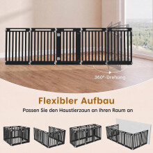 31.5" Height HDPE Dog Playpen, 8 Panels, Indoor/Outdoor