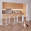 Foldable 8-Panel Metal Dog Gate with Door, 480x81 cm 8