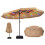 15 x 9 FT Double-Sided Patio Umbrella with Lights & Base 8