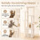 Tall Modern Cat Tree with Condo, Perch & Sisal Posts - Beige 5