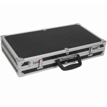 Black Aluminum Gun Case with Foam Insert, 47 x 25 cm